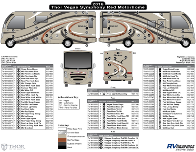 Thor Motorcoach - Vegas - 2016 Vegas MH-Motorhome Symphony Red Version