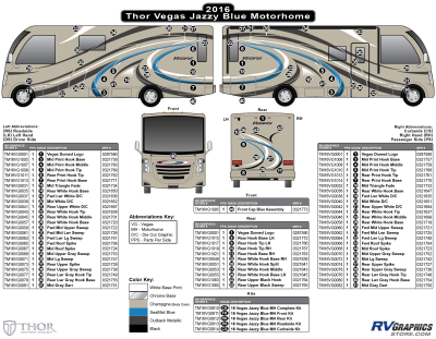Thor Motorcoach - Vegas - 2016 Vegas MH-Motorhome Jazzy Blue Version