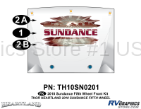 2010 Sundance Fifth Wheel Front Graphics Kit