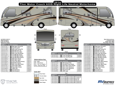 Thor Motorcoach - Axis - 2014 Axis MH-Motorhome Nightlife Gray Version