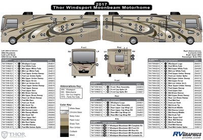 Thor Motorcoach - Windsport - 2017 Windsport MH-Motorhome Moonbeam Gold Version