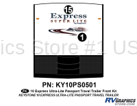 2 Piece 2010 Passport Express TT Front Graphics Kit