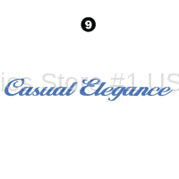 Born Free - 1998 to 2005 Born Free Class C - Casual Elegance Lettering Decal