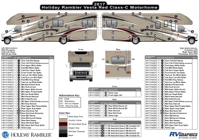 Holiday Rambler - Vesta - 2017 Vesta MH-Motorhome Red Version