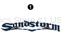 Sandstorm - 2008-2009 Sandstorm TT-Travel Trailer Blue - Large Sandstorm Logo
