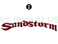Sandstorm - 2008-2009 Sandstorm TT-Travel Trailer Red - Small Sandstorm Logo