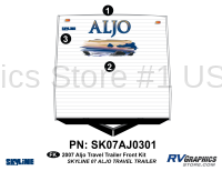 Aljo - 2007 Aljo TT-Travel Trailer - 3 Piece 2007 Aljo TT MW Front Graphics Kit
