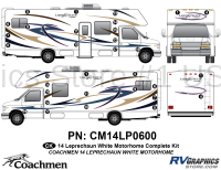 Leprechaun - 2014 Leprechaun MH-Motor Home-White - 32 Piece 2014 Leprechaun MH Complete Graphics Kit