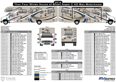 Thor Motorcoach - Four Winds - 2018 Four Winds MH-Motorhome HD Max House of Blues Tan Body