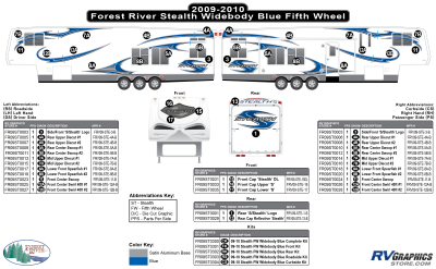 Forest River - Stealth - 2009 Stealth FW-Fifth Wheel-Widebody Blue