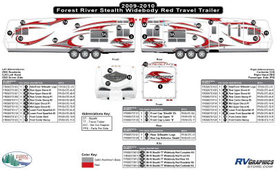 Forest River - Stealth - 2009 Stealth TT-Travel Trailer Widebody-Red