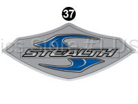 Stealth - 2011 Stealth FW-Fifth Wheel WideLite-Blue - Front Stealth Shield