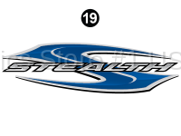 Stealth - 2011 Stealth TT-Travel Trailer Limited-Blue - Front Stealth Logo