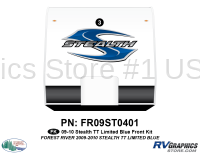 Stealth - 2009 Stealth TT-Travel Trailer-Limited-Blue - 1 Piece 2009 Stealth Blue TT Limited Front Graphics Kit