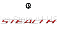 Stealth - 2011 Stealth TT-Travel Trailer Widebody EVO-Red - Rear Cap Reflective ‘Stealth’