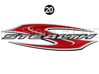 Stealth - 2011 Stealth TT-Travel Trailer Widebody EVO-Red - Side/Rear Stealth Logo