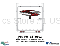 Stealth - 2013 Stealth FW-Fifth Wheel Widebody - 1 Piece 2013 Stealth FW Widebody Rear Graphics Kit