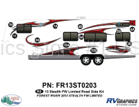 Stealth - 2013 Stealth FW-Fifth Wheel Limited - 11 Piece 2013 Stealth FW Limited Roadside Graphics Kit