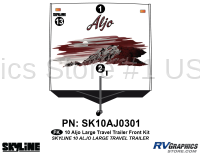 3 Piece 2010 Aljo Lg TT Front Graphics Kit