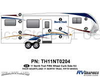 North Trail - 2011-2012 North Trail FW-Fifth Wheel - 11 Piece 2011 North Trail FW Curbside Graphics Kit