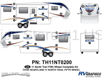 28 Piece 2011 North Trail FW Complete Graphics Kit