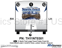 3 Piece 2011 North Trail Lg TT Front Graphics Kit