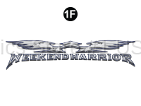 70" Weekend Warrior logo, Flat Version (Not Domed)