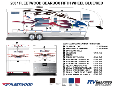 Fleetwood RV - Gearbox - 2007 GearBox FW-Fifth Wheel Blue Version