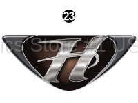 Hideout - 2015 Hideout Lg TT- Large Trailer Western Edition - Front Cap Hideout Badge