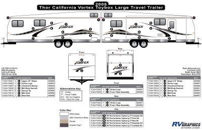 Thor California - Vortex - 2005 Vortex Lg TT-Large Travel Trailer