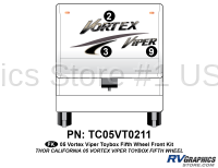 3 Piece 2005 Vortex Viper FW Front Graphics Kit