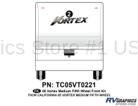 Vortex - 2005 Vortex Medium FW-Fifth Wheel - 1 Piece 2005 Vortex Med FW Front Graphics Kit