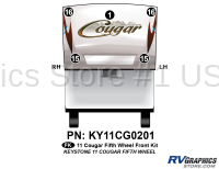 5 Piece 2011 Cougar FW Front Graphics Kit