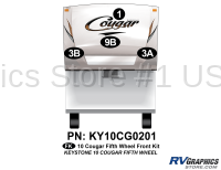 Cougar - 2009-2010 Cougar FW-Fifth Wheel - 4 Piece 2010 Cougar FW Front Graphics Kit