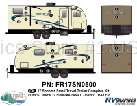 2017 Sonoma Small Travel Trailer Complete Graphics Kit