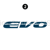 EVO - 2016-2017 EVO ATS Lg TT-Travel Trailer - Side-Rear EVO Logo