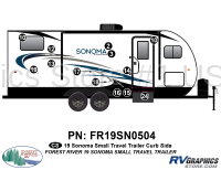 13 Piece 2019 Sonoma Small Travel Trailer Curbside Graphics Kit