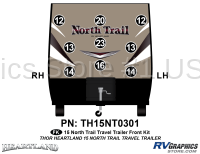 North Trail - 2015 North Trail TT-Travel Trailer - 9 Piece 2015 North Trail Travel Trailer Front Graphics Kit