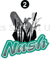 Side / Rear Nash Logo Teal