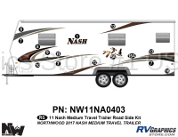 15 Piece 2011 Nash Med Travel Trailer Roadside Graphics Kit