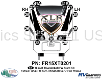 13 Piece 2015 XLR Thunderbolt FW Front Graphics Kit