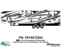 XLR Thunderbolt - 2015 XLR Thunderbolt FW-Fifth Wheel Toyhauler - 29 Piece 2015 XLR Thunderbolt FW Roadside Graphics Kit