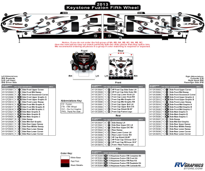 Keystone RV - Fuzion - 2013 Fuzion Fifth Wheel (Early)-Cap Graphics Update or Late 2012