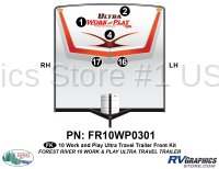 2010 Work and Play Travel Trailer Front Graphics Kit