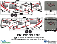 52 Piece 2015 PowerLite Fifth Wheel Complete Graphics Kit