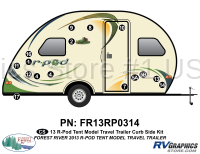 R-POD - 2013 rPOD TT-Tent Travel Trailer Version - 16 Piece 2013 rpod Tent Trailer Curbside Graphics Kit
