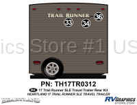3 Piece 2007 Trailrunner SLE TT Rear Graphics Kit