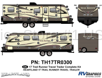 Trail Runner - 2017 Trail Runner TT-Travel Trailer - 53 Piece 2017 Trailrunner TT Complete Graphics Kit