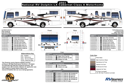 National RV - Dolphin - 2003 Dolphin  LX Cabernet Version Premium Graphics