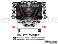 21 Piece 2015 Voltage V-Series Front Graphics Kit - Image 2